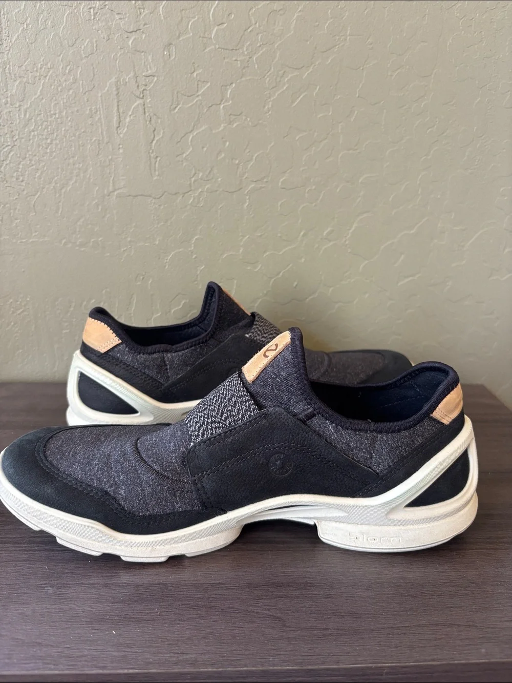 Ecco Biom Slip On Sneakers Gray Black Size 40 US‎ 9-9.5